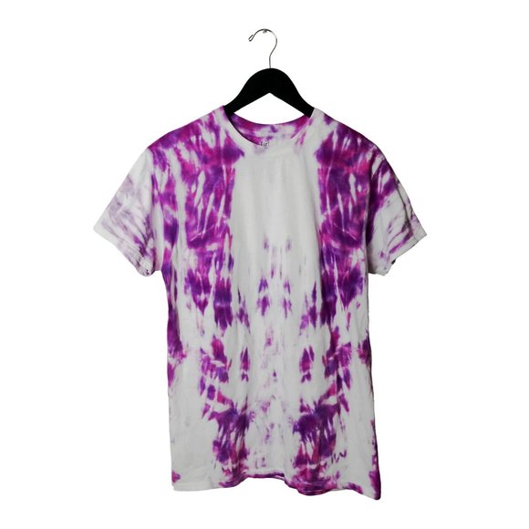 George Tie Dye T Shirt Adult Spiral Festival Tee Short Sleeve 100% Cotton Logo M - Picture 1 of 7
